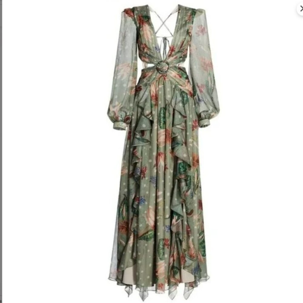 PatBO Sophia Cutout Maxi Dress (Size 0) - Picture 2 of 5